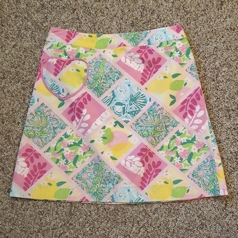 Lilly Pulitzer Summer Skirt with Heart Pocket Sz 4